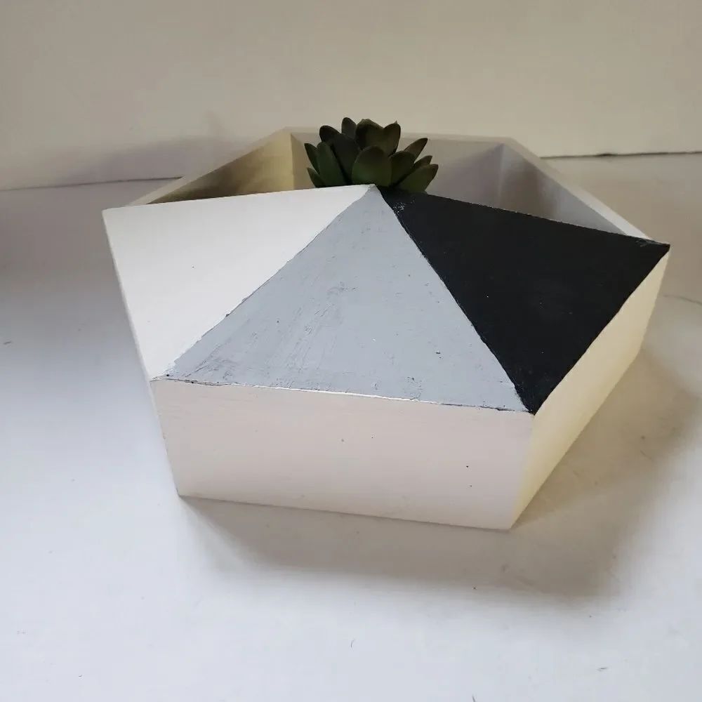Handpainted Decorative Box w/Succulent - Picture 6 of 7